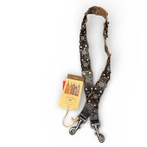 Patricia Nash Studded Leather Guitar Strap Handcrafted NWT